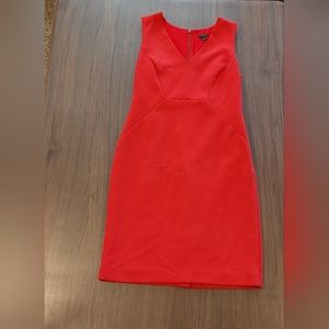 Ann Taylor red-orange sleeveless dress size 6P